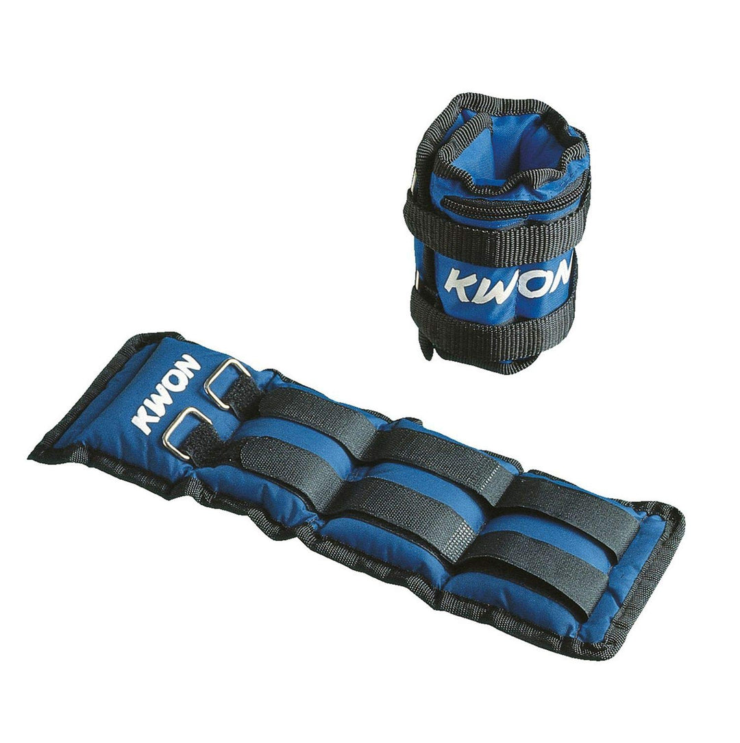 KWON Manschetten für Handgelenke und Knöchel mit Gewichten 2 kg, 2 kg