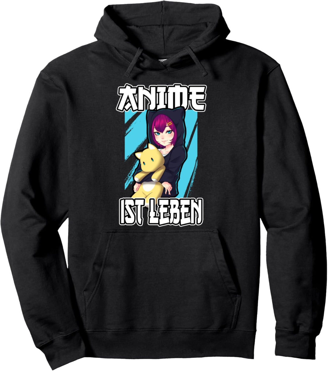 Anime ist Leben Otaku Weeb Merch Figur Cosplay Manga Lustig Pullover Hoodie