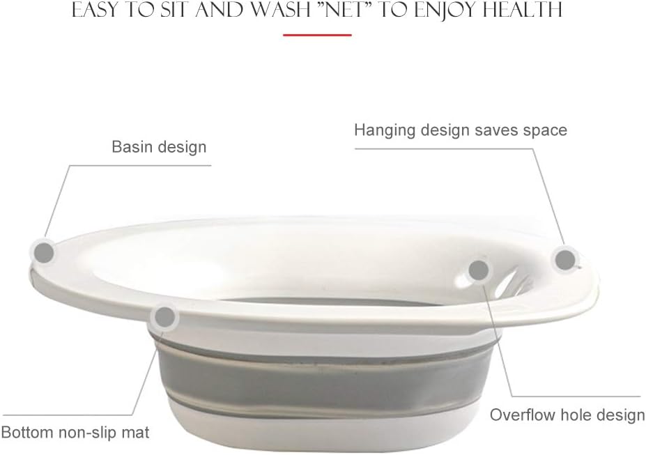 Yumira Faltbares Bidet Bidetbecken, Sitzbecken Hüftspülung Badewanne Schwangere Sitzwanne Einsatz Bi