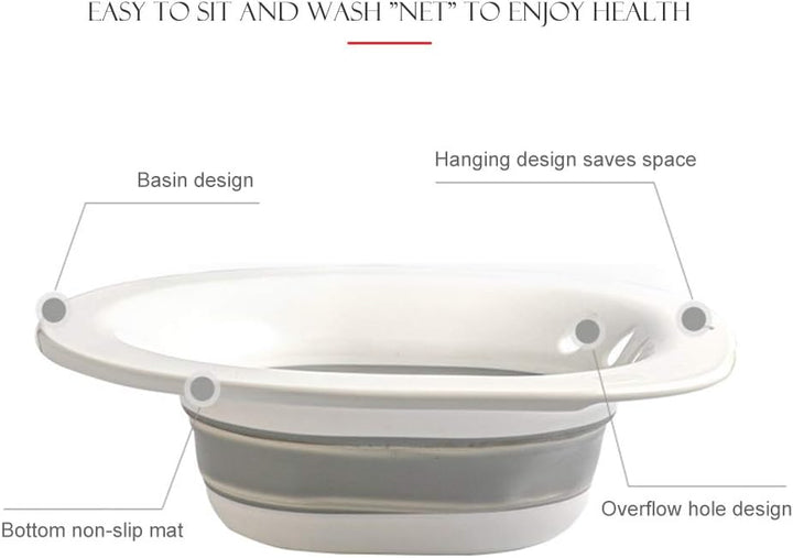 Yumira Faltbares Bidet Bidetbecken, Sitzbecken Hüftspülung Badewanne Schwangere Sitzwanne Einsatz Bi