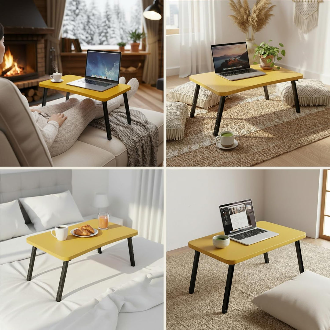 Laptoptisch Klappbar Betttisch Faltbar 59x35x24cm Sofatisch Beistelltisch Couch Bett 7 Farben Schrei