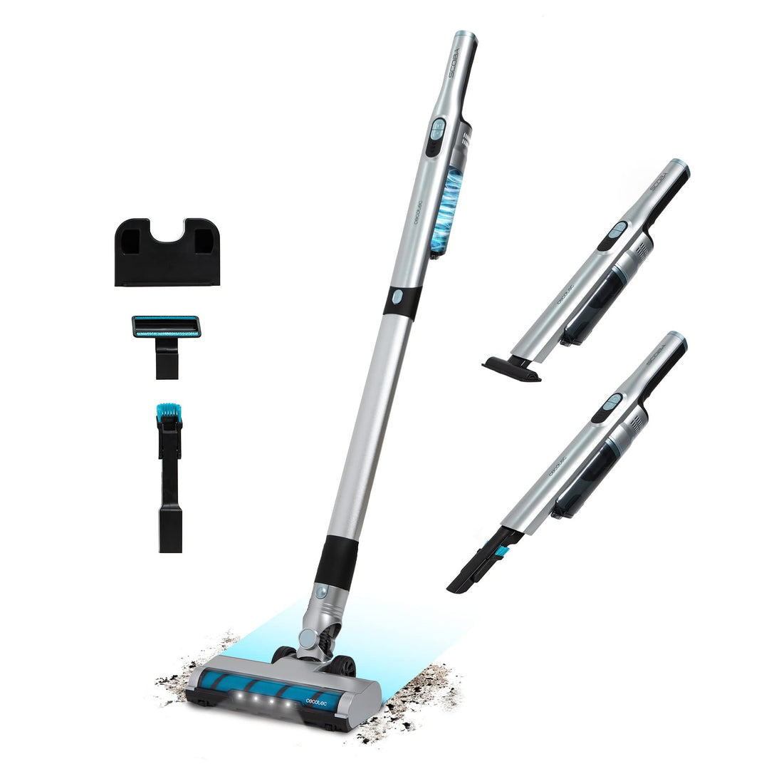 Cecotec Ultraleichter kabelloser Vertikalstaubsauger Scoba 2100 Jalisco. 210 W und 20 kPa Saugleistu
