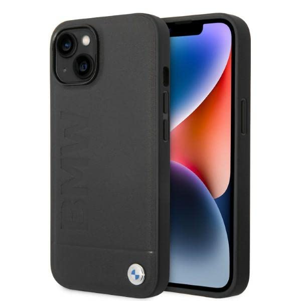 BMW Hülle für iPhone 14 Plus 6.7" schwarzes Hardcase Signature Logo Aufdruck