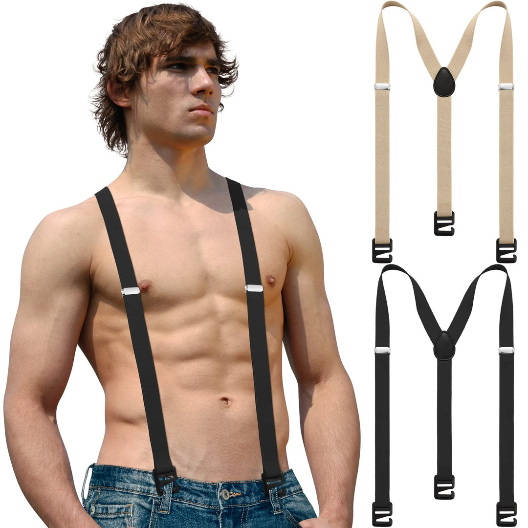 2 versteckte Hosenträger für Herren, Wanderunterwäsche, Hosenträger für den Winter, Outdoor, Wandern