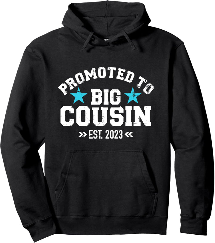 Beförderung zum Big Cousin 2023 für Schwangerschaft Ankündigung Pullover Hoodie