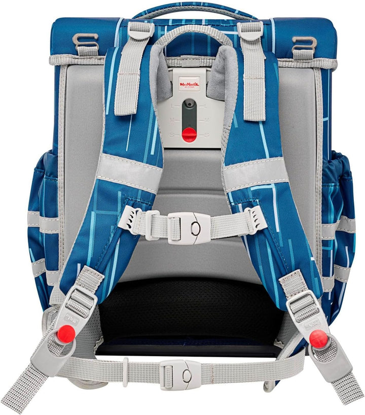 Thorka GmbH McNeill Mac2 Ranzen Set 5teilig NEW POLICE, Blau