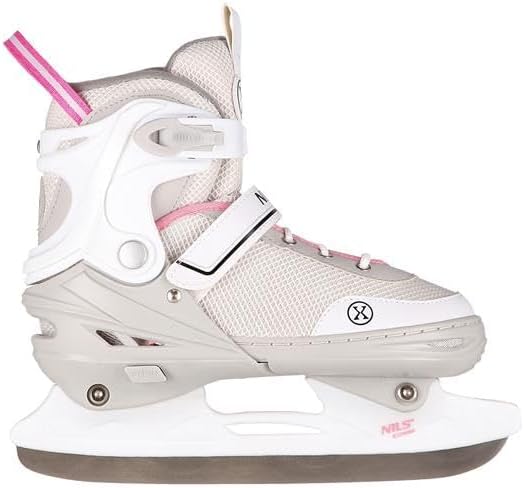 NILS EXTREME NH18188A 2-in-1 Inliner &amp; Schlittschuhe Grau-Rosa Grösse M (34–38) | Austauschbare Hock