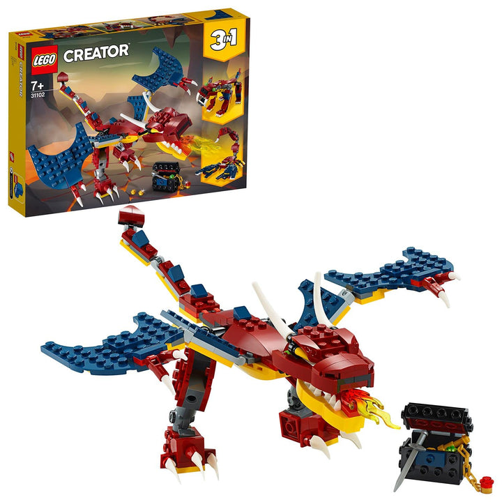 LEGO 31102 Creator Feuerdrache Spielzeug, Spielzeug