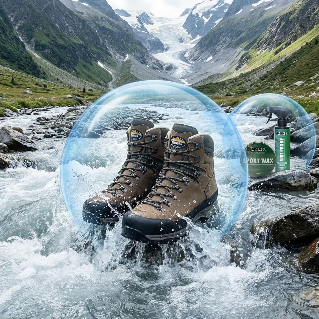 RENNER XXL Premium-Schuhpflegeset für Bergstiefel – Sportwax & Imprägnierer – Wet Proof für Leder, N