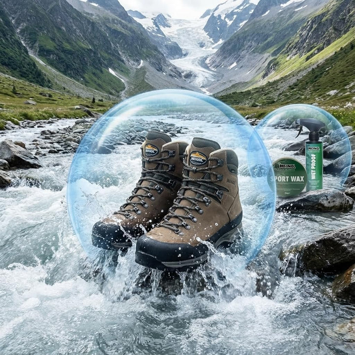 RENNER XXL Premium-Schuhpflegeset für Bergstiefel – Sportwax & Imprägnierer – Wet Proof für Leder, N