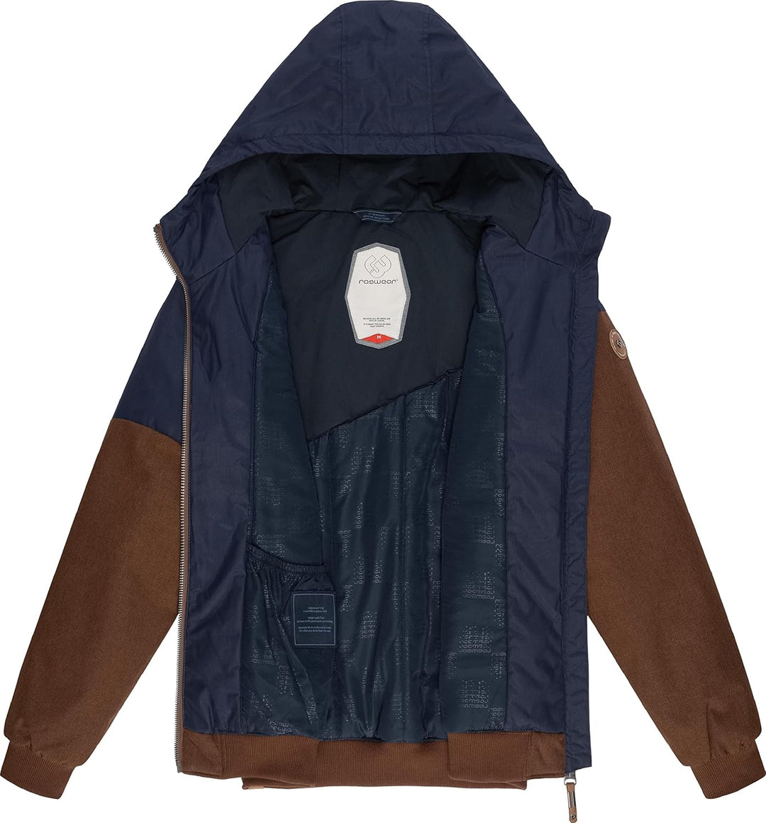 Ragwear Herren warme Winterjacke kurz mit Verstellbarer Kapuze Wings S-3XL 3XL Cinnamon, 3XL Cinnamo