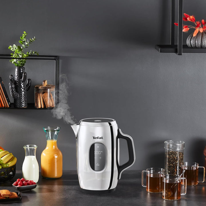 Tefal KI883D Majestuo Wasserkocher | intuitives Bedienpanel | 9 Temperaturen | doppellagiges Design