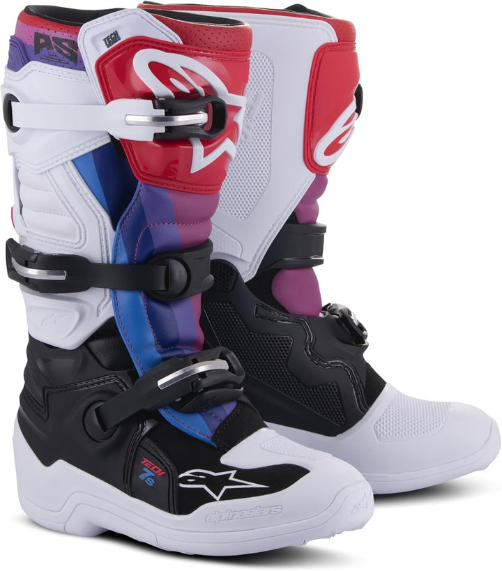Alpinestars Unisex-Child Tech 7S Youth Boots Mehrfarbig 34 EU, Mehrfarbig 34 EU