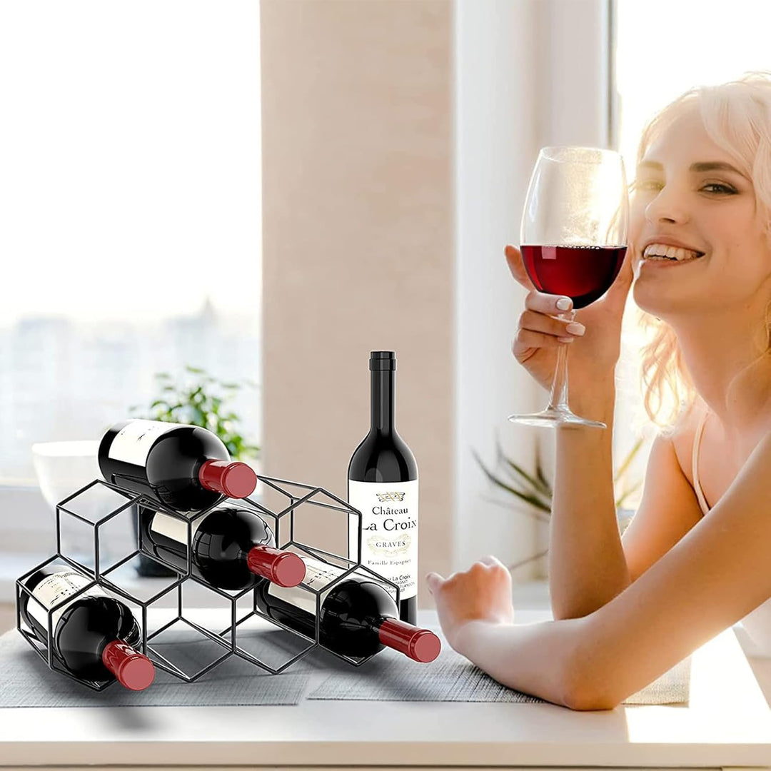 Weinregal Metall Freistehender, Freistehender Weinflaschehalter, Tisch Weinregal, Arbeitsplatte Wein