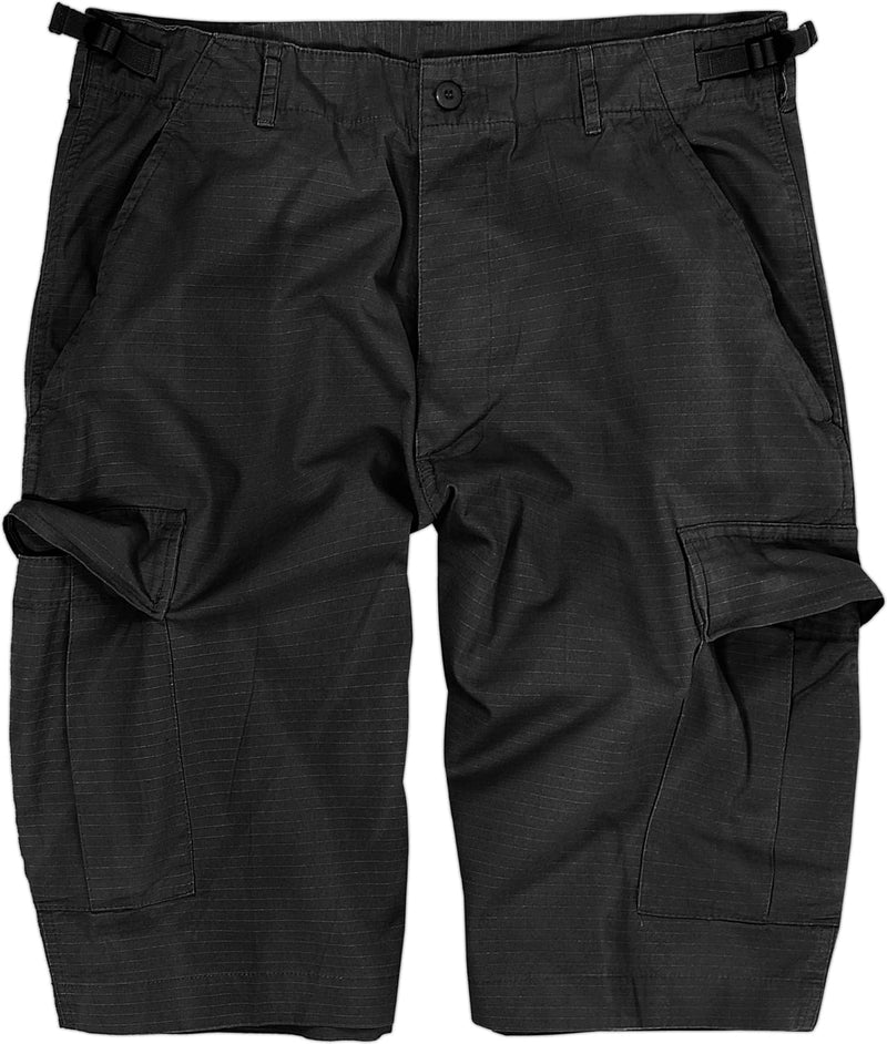 normani US Bermuda Shorts aus Ripstop-Gewebe (Baumwolle) (XS-4XL) XXL Schwarz, XXL Schwarz