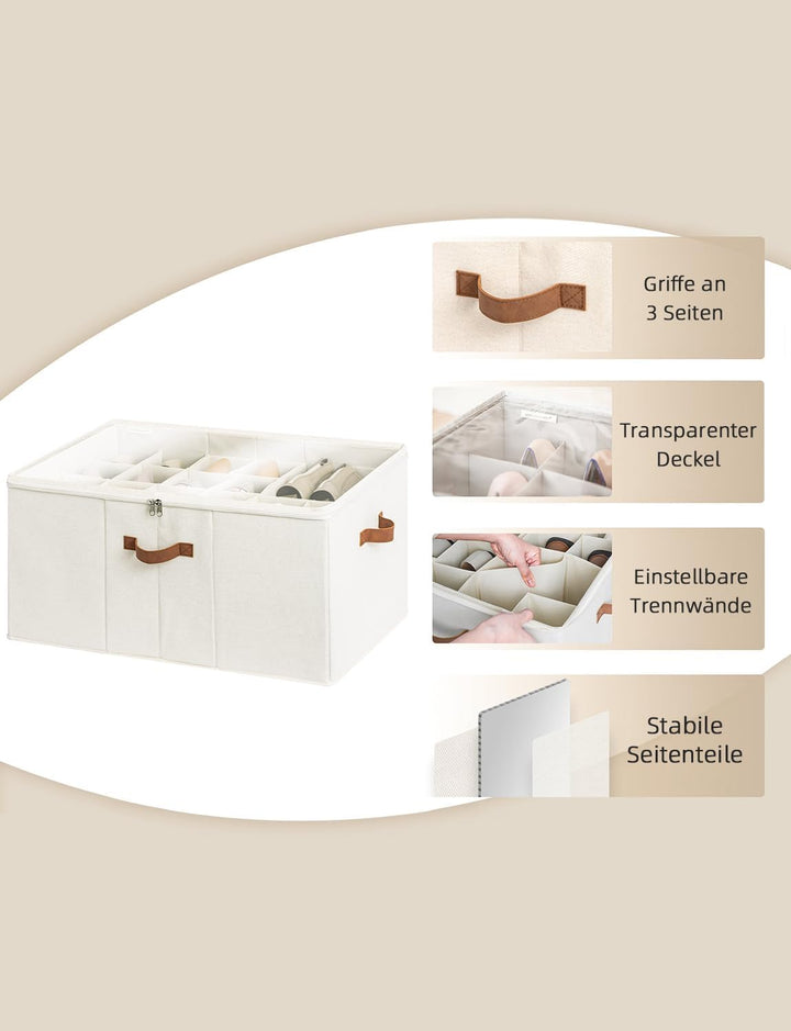 StorageWorks Schuh Organizer für Schrank, extragrosse Schuhaufbewahrung platzsparend für bis zu 24 P