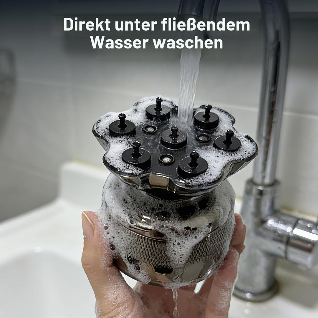 7D Glatzen Rasierer Herren Elektrisch - Verbesserter Nass- und Trockenrasierer für Glatzen, Glatzenr