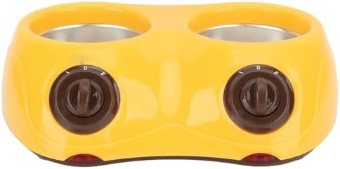 Jiawu Doppelter Schokoladen Schmelztopf,Tragbarer Elektrischer Mini Fondue Schmelztopf mit Doppeltem