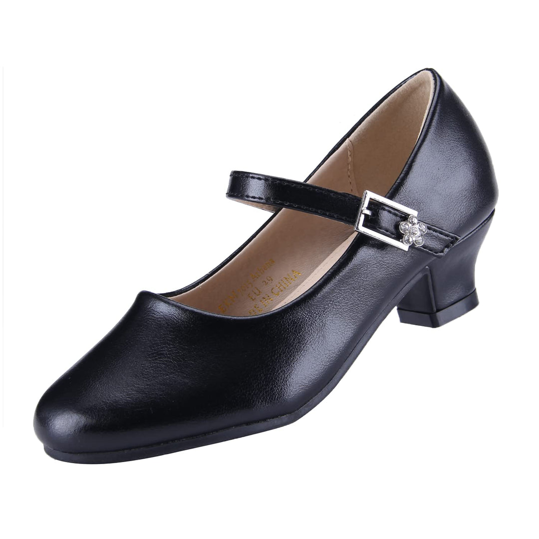 EIGHT KM EKM7015 Mädchen High Heel Kleid Schuhe Mary Jane Prinzessin Hochzeit Pumps Funkelnder Glitz
