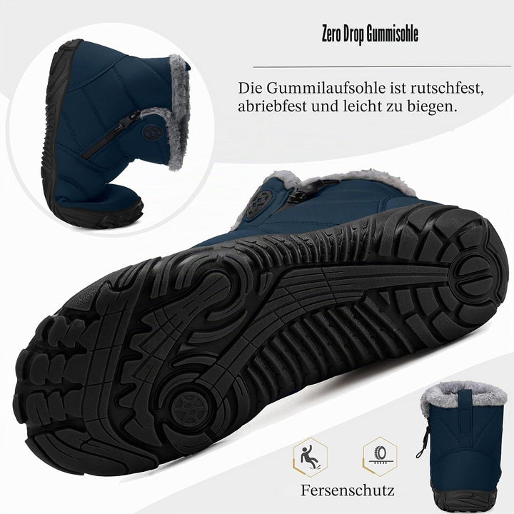 Barfussschuhe Herren Gefüttert Winterschuhe Damen Warm Winterstiefel Winter Schneestiefel 41 EU Dunk