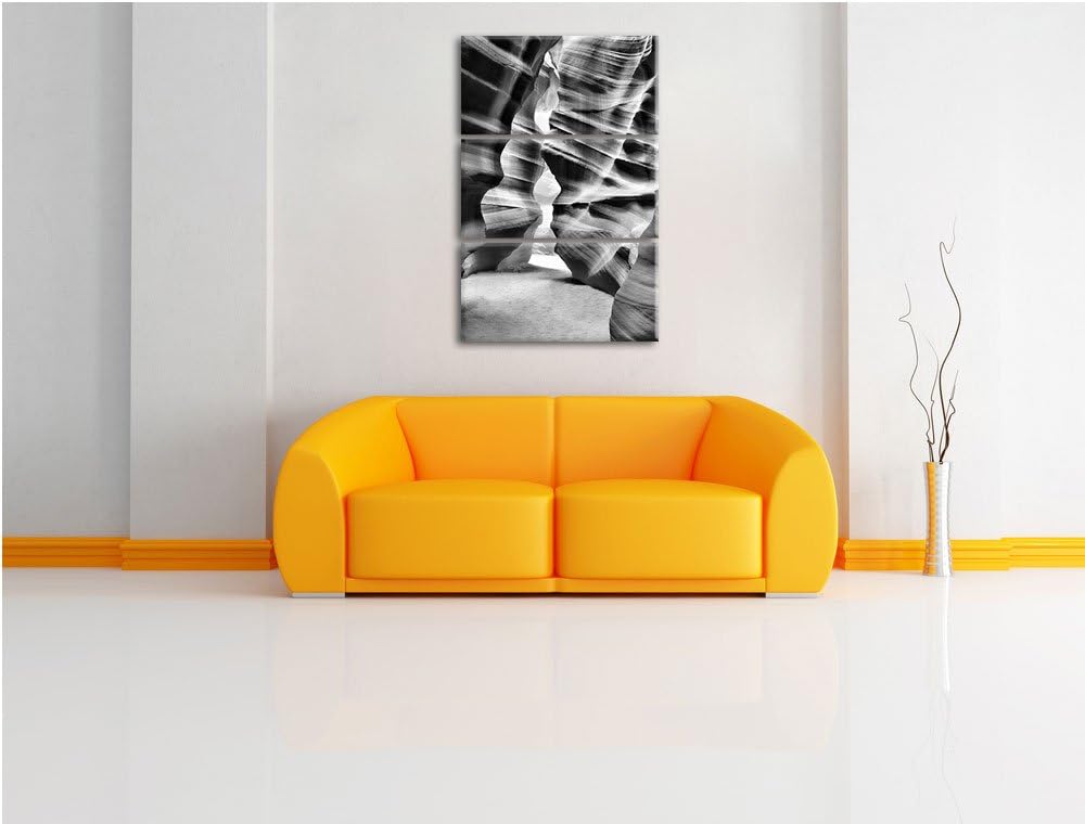 Pixxprint Antelope Canyon Arizona als Leinwandbild/Grösse: 3 Teilig (120x80) cm/Wandbild/Kunstdruck/