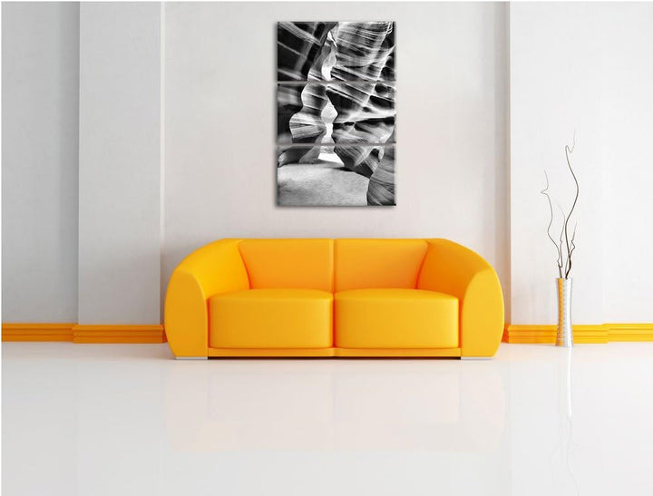 Pixxprint Antelope Canyon Arizona als Leinwandbild/Grösse: 3 Teilig (120x80) cm/Wandbild/Kunstdruck/