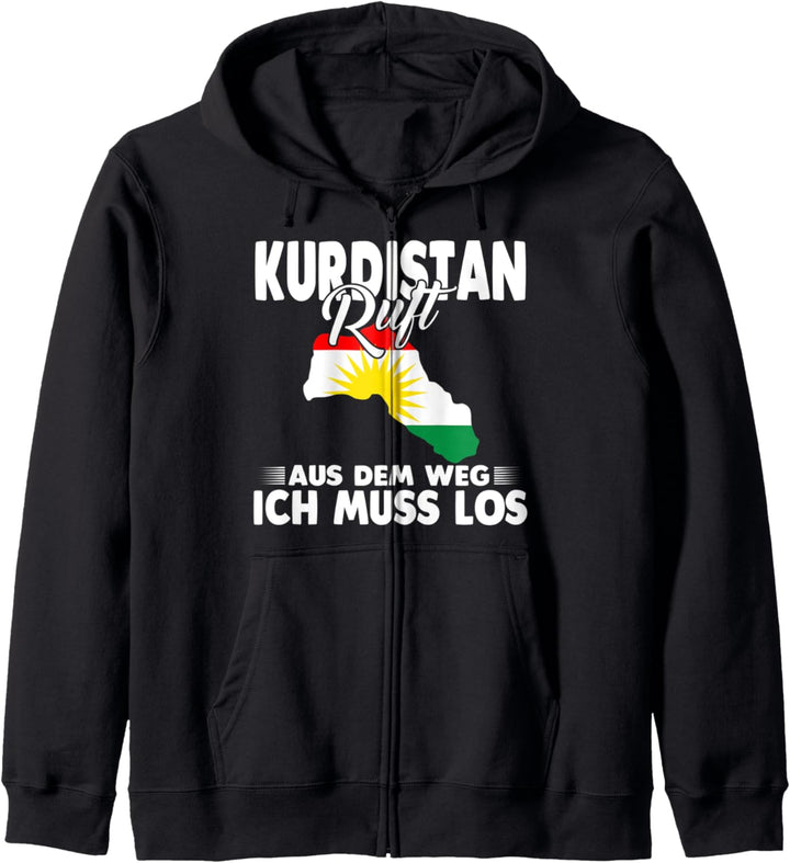 Kurdische Flagge Kurde Kurden Kurdistan Kapuzenjacke