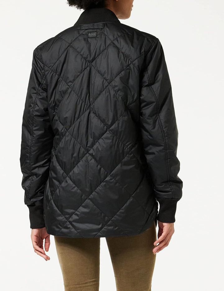 G-STAR RAW Damen Padded Bomber Collar Jacke Schwarz (Dk Black D22045-b958-6484) XXS, Schwarz (Dk Bla