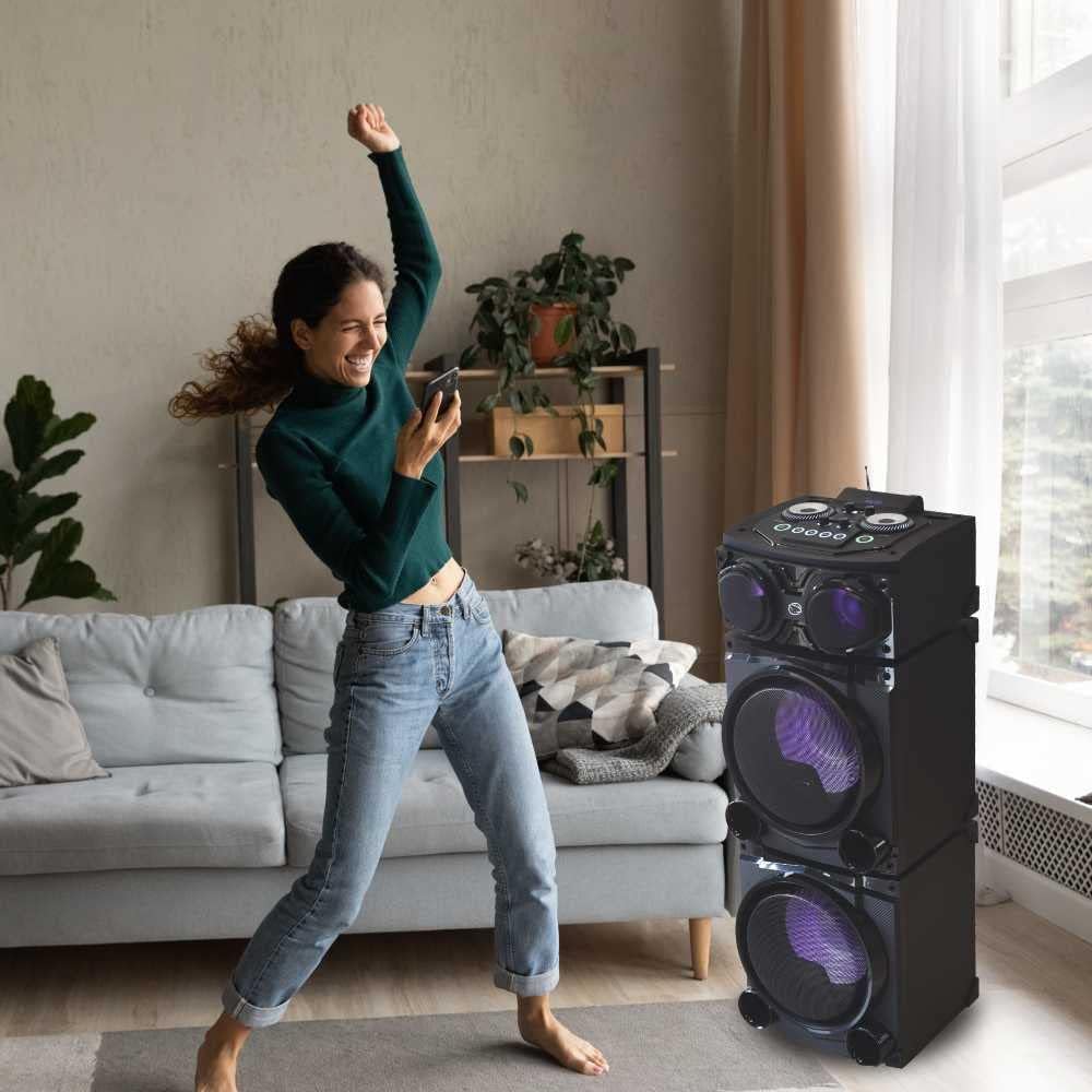 Karaoke Bluetooth Lautsprecher Stereo Modular Manta CUBE SPK5520