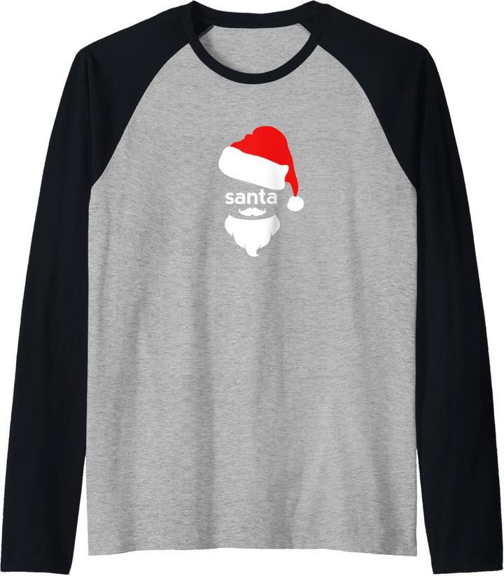 Christmas Shirts for Men Women Kids | Santa Xmas Gift Ideas Raglan