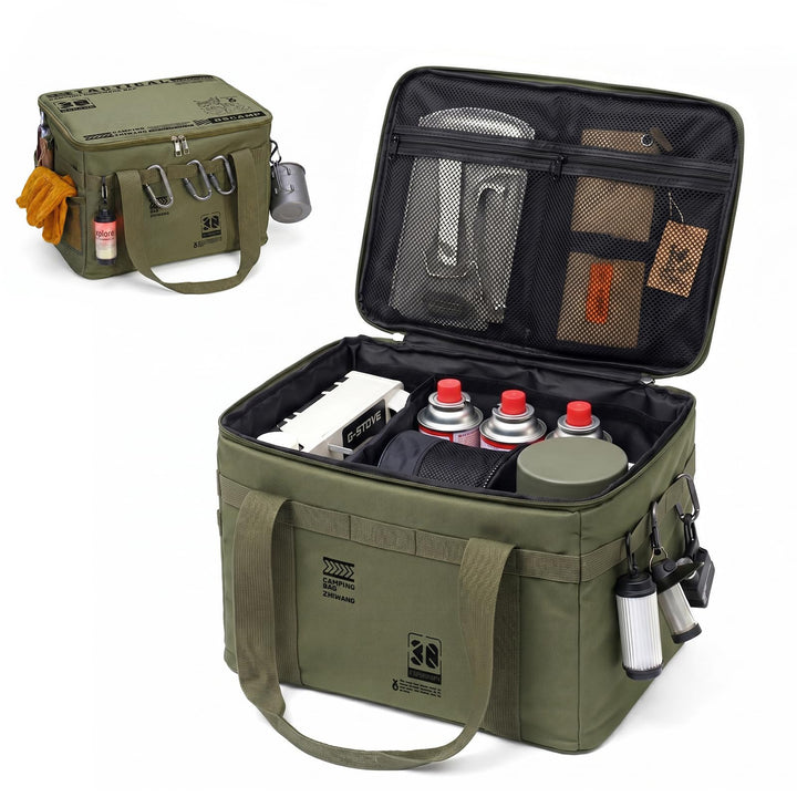 campingbox faltbar, ZoneYan 30L Camping Gear Organizer, Picknick-Organizer-Tasche, Taktische Camping