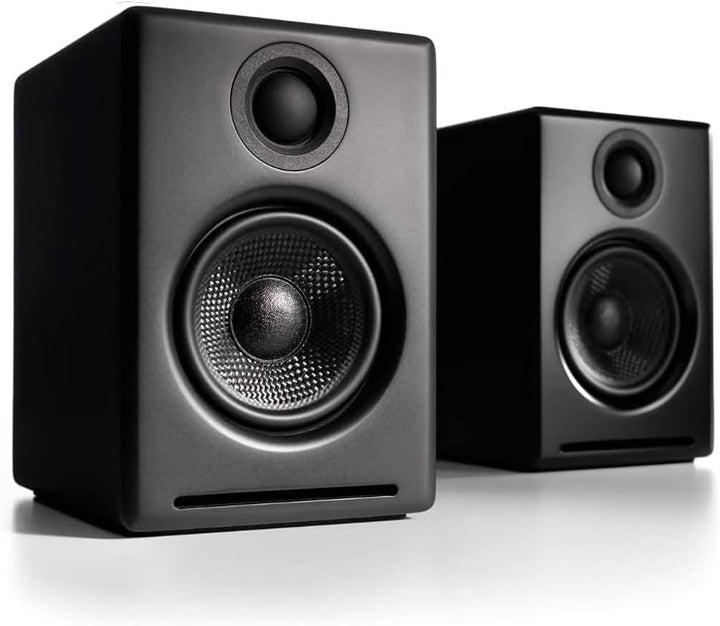 Audioengine A2+ 60W Aktiver Desktop-Lautsprecher | Integrierter DAC & Analogverstärker | Direkter US