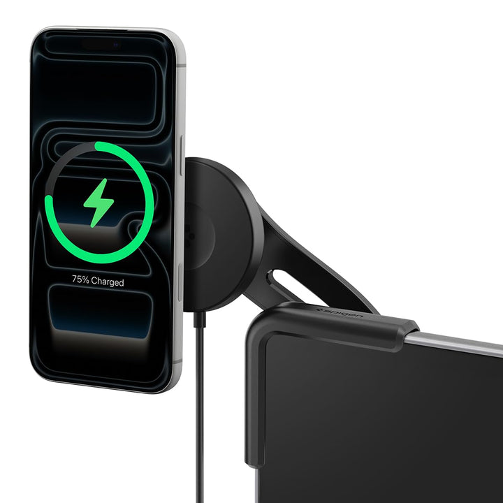 Spigen Tesla Model Y(~Juniper 2026)/3(~ Highland 2026)/S/X Qi2 MagSafe Handyhalterung mit Ladefunkti