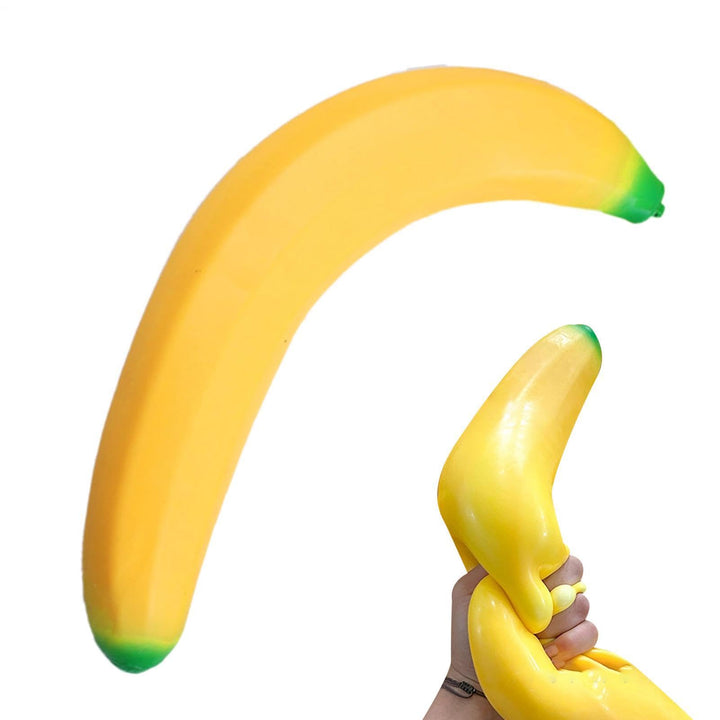 Bananen-Quetschspielzeug, Realistisches Frucht-Stressspielzeug, Weiche Gummis Banane Dehnbare Banane