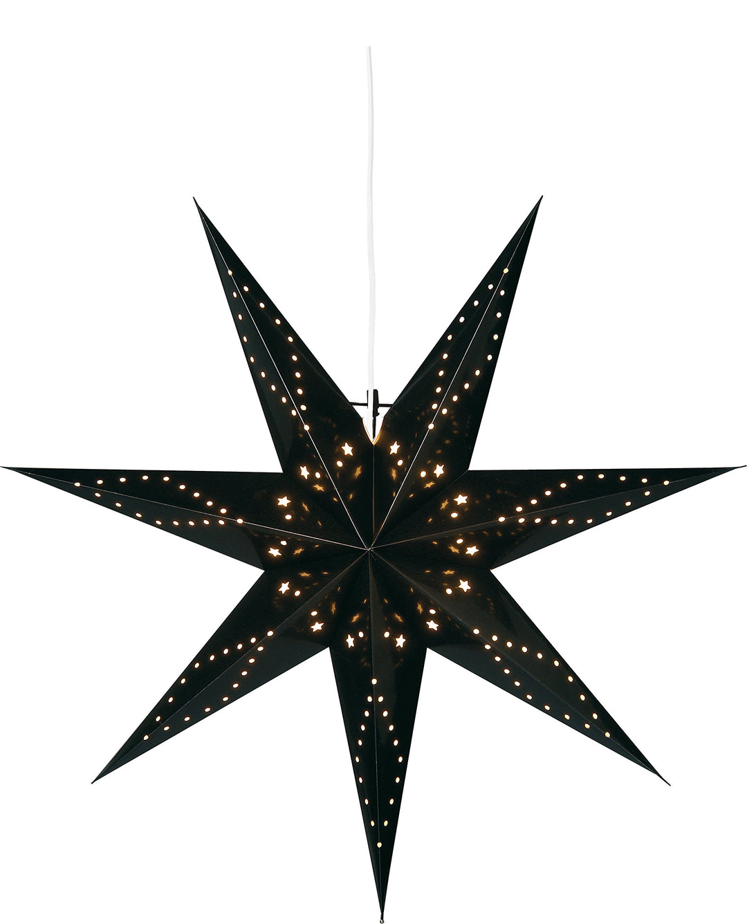 Star Trading 231-05 Papierstern "Katabo 100" incl. Kabelincl. Halterung, ca. 100x100 cm,Farbe: schwa