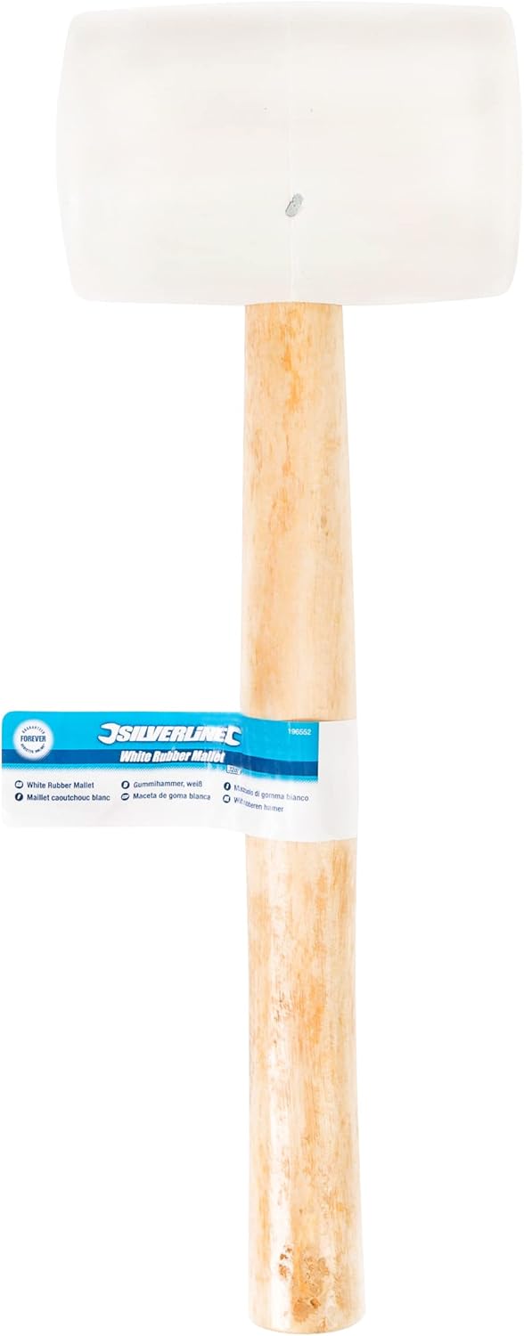 Silverline 196552 Gummihammer, weiss 907 g