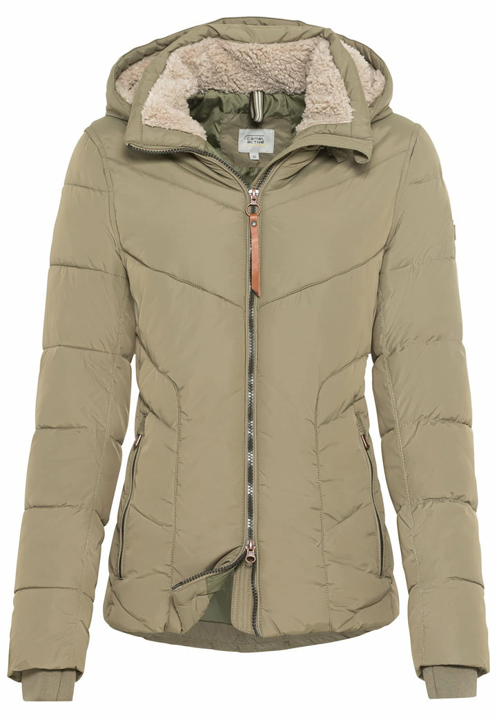 camel active Womenswear Damen 3200306E36 Jacke 36 Light Khaki, 36 Light Khaki