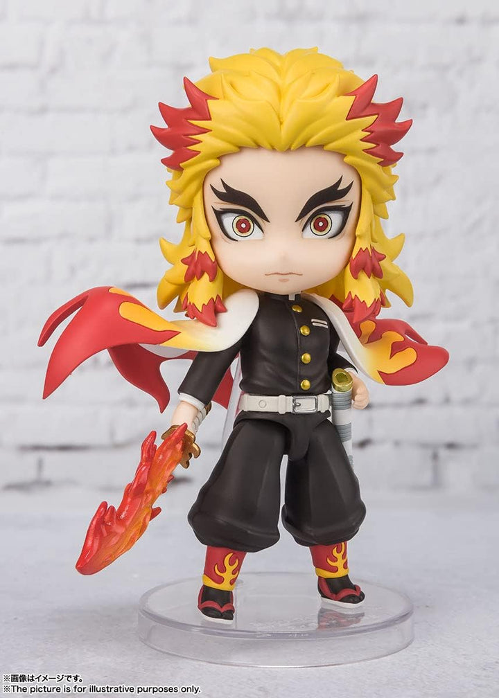 Bandai Tamashii Nations Demon Slayer Mini Kyojuro Rengoku Figuarts Figuarts 9 cm Schwarz, Schwarz
