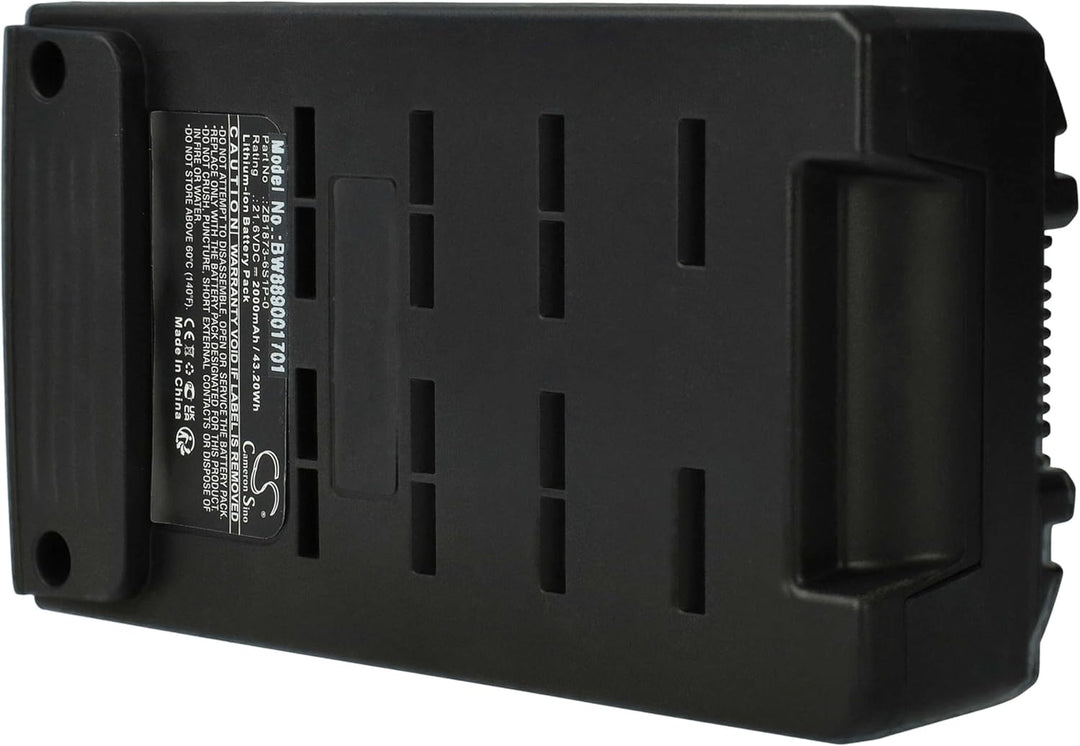 vhbw Akku kompatibel mit Tineco Pure ONE S12, S12 PRO Staubsauger (2000 mAh, 21,6 V, Li-Ion)