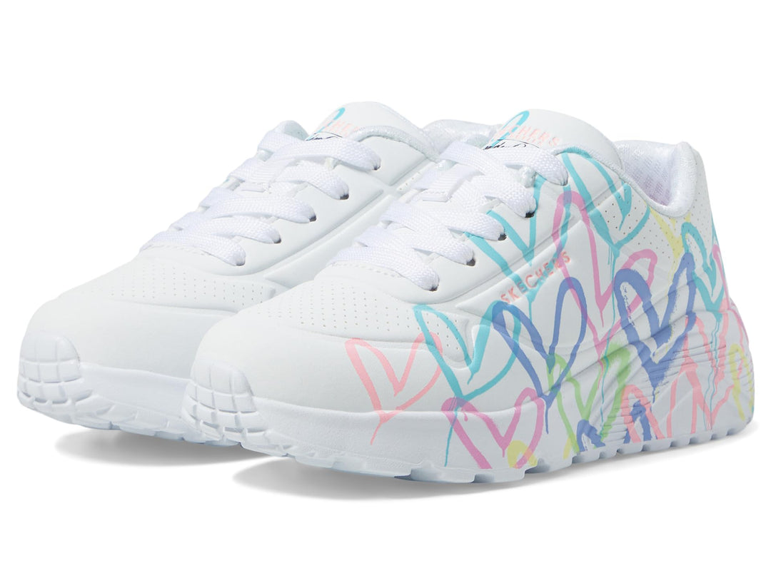 Skechers Damen 149025 sneakers 19.5 EU Weiss Lila Türkis