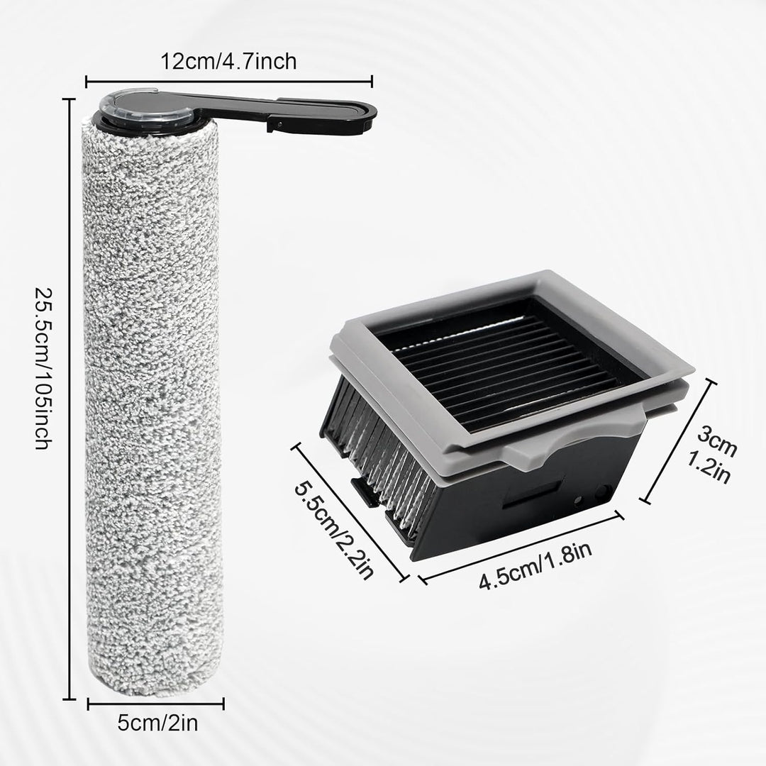 Rollenbürste + Filter Ersatzteile für Tineco Floor One Stretch S6 Nass- und Trockensauger, Zubehör-S