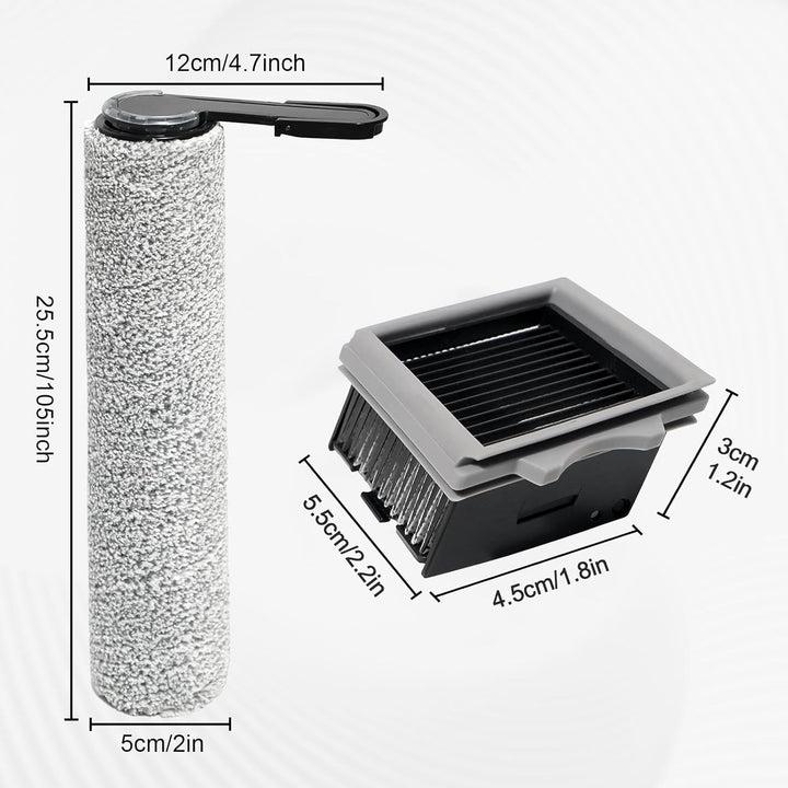 Rollenbürste + Filter Ersatzteile für Tineco Floor One Stretch S6 Nass- und Trockensauger, Zubehör-S