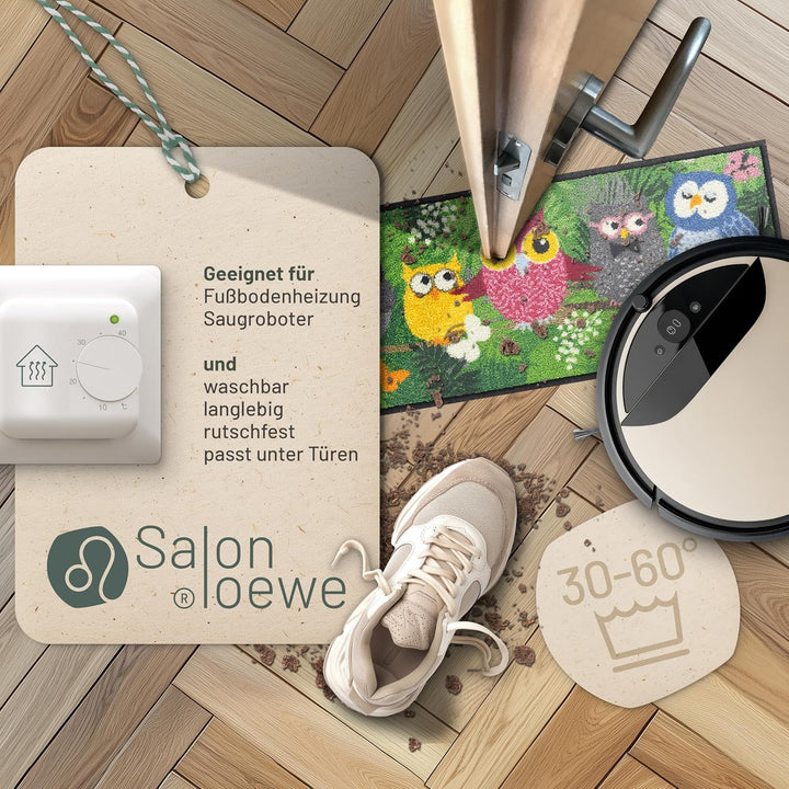 Salonloewe Fussmatte Dschungeleulen 030x100 Minimatte