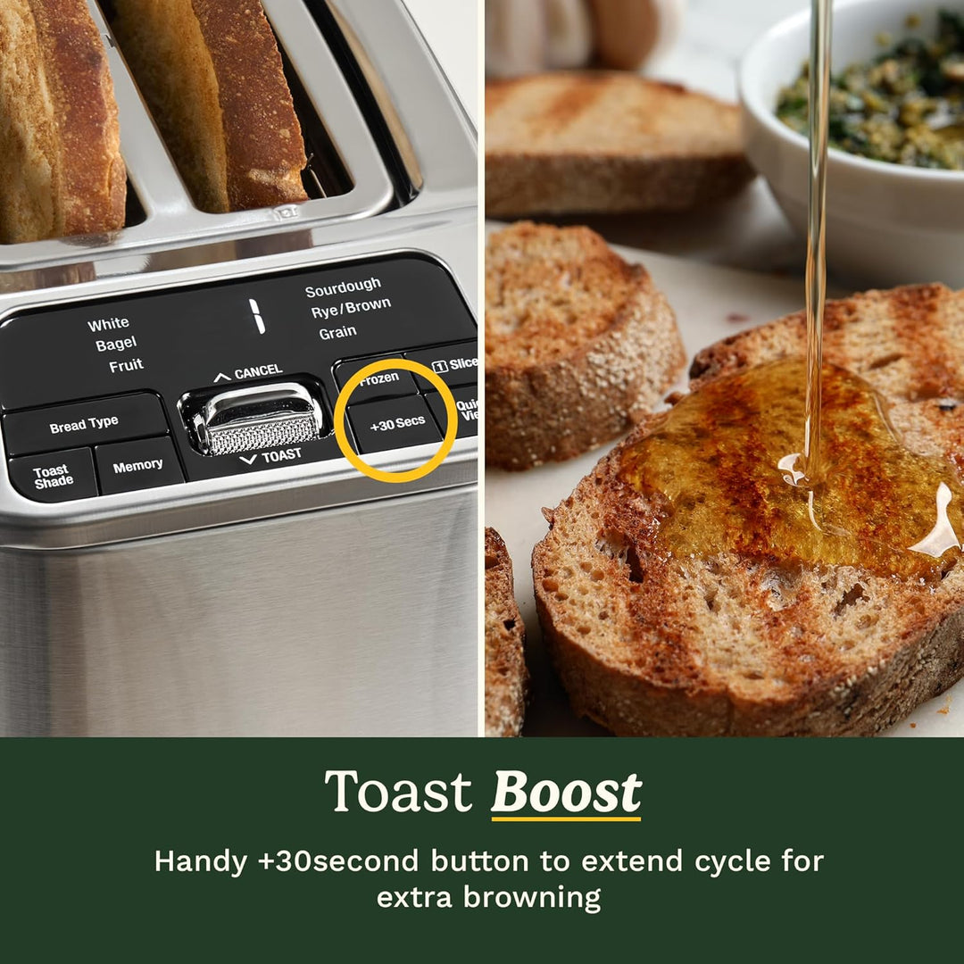 Cuisinart Smart Elite 2-Scheiben-Toaster | Extra lange Schlitze für handwerkliches Brot | Speichern