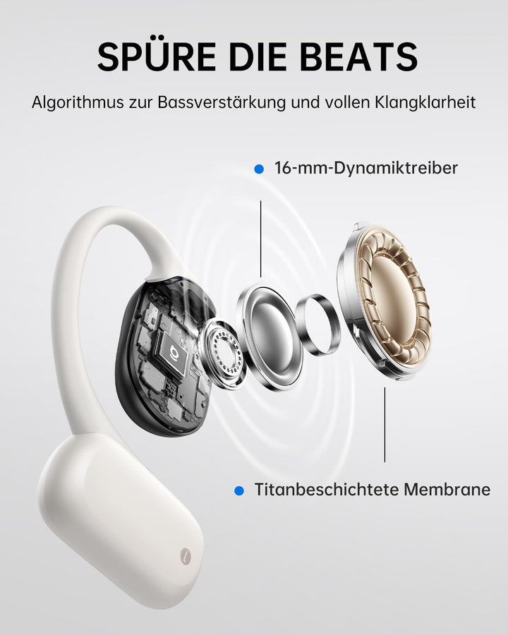 Baseus Bowie MF1 Open-Ear-Kopfhörer Bluetooth, Gerichtete Akustik, Kraftvoller Bass, Ultraleicht, IP