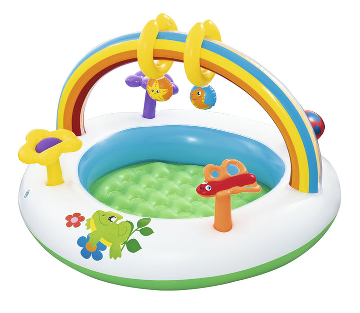Bestway 52239 - Aufblasbares Up, in & Over Rainbow Go & Grow Activity Gym Spielcenter/ Mobile, Gröss