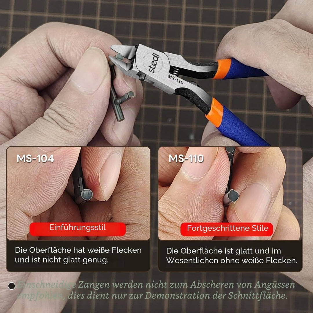 stedi Modell-Seitenschneider, Gussastschneider mit ultradünner Einzelklinge und straffer Feder Hobby