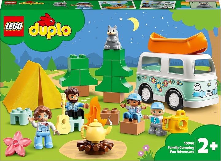 LEGO 10946 DUPLO Town Familienabenteuer mit Campingbus Single, Single