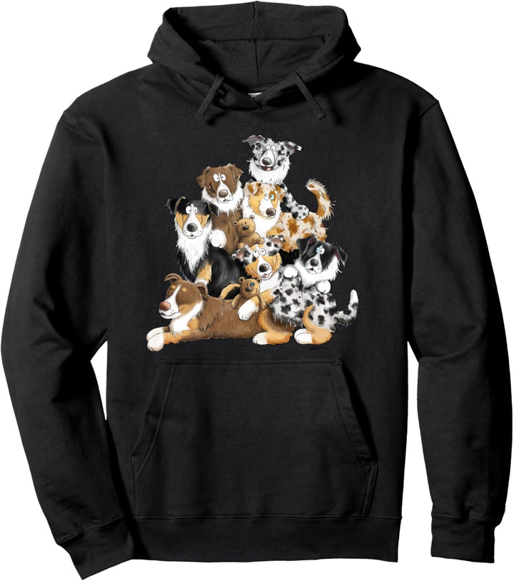 Australian Shepherd Rudel I Lustiges Aussie Hund Geschenk Pullover Hoodie
