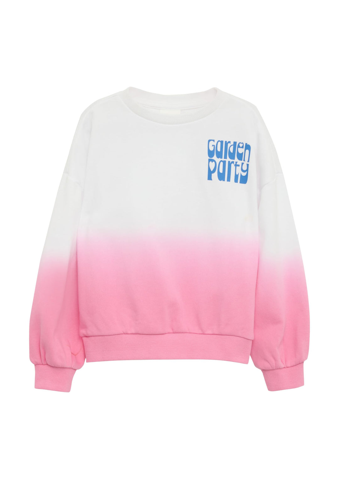 s.Oliver Oversized Sweatshirt mit Print und Farbverlauf 116-122 0100_weiss, 116-122 0100_weiss